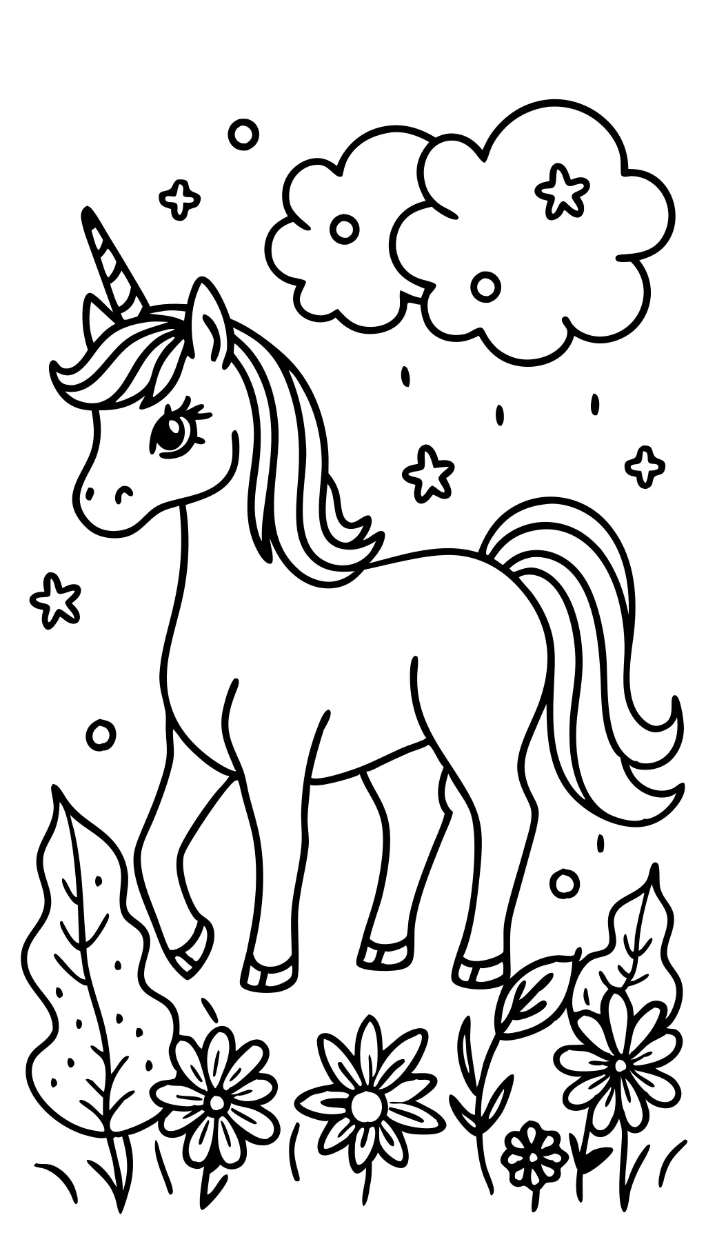 unicorn printable coloring pages